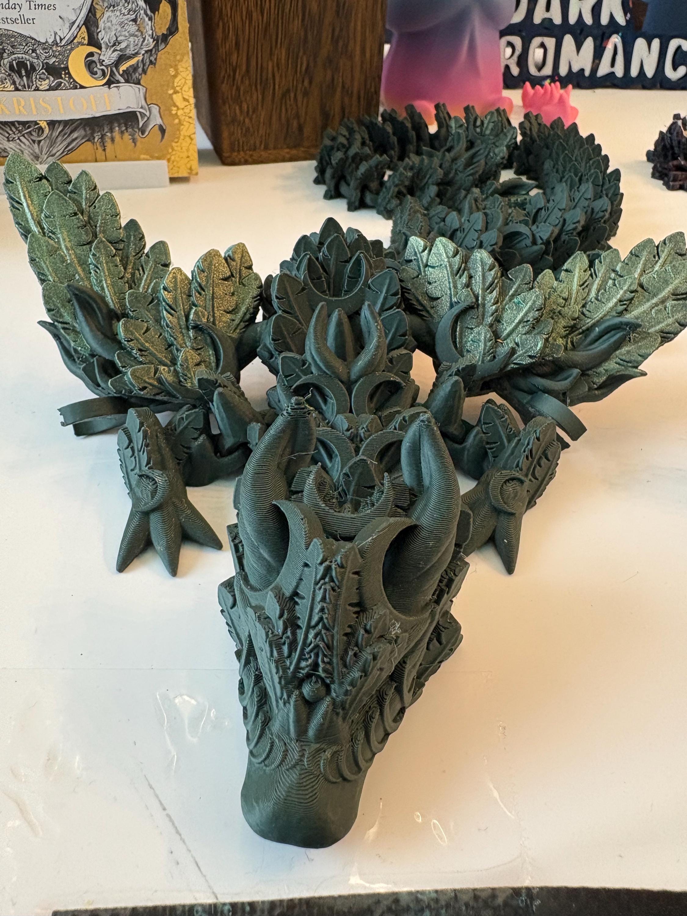 gold winged dragon large