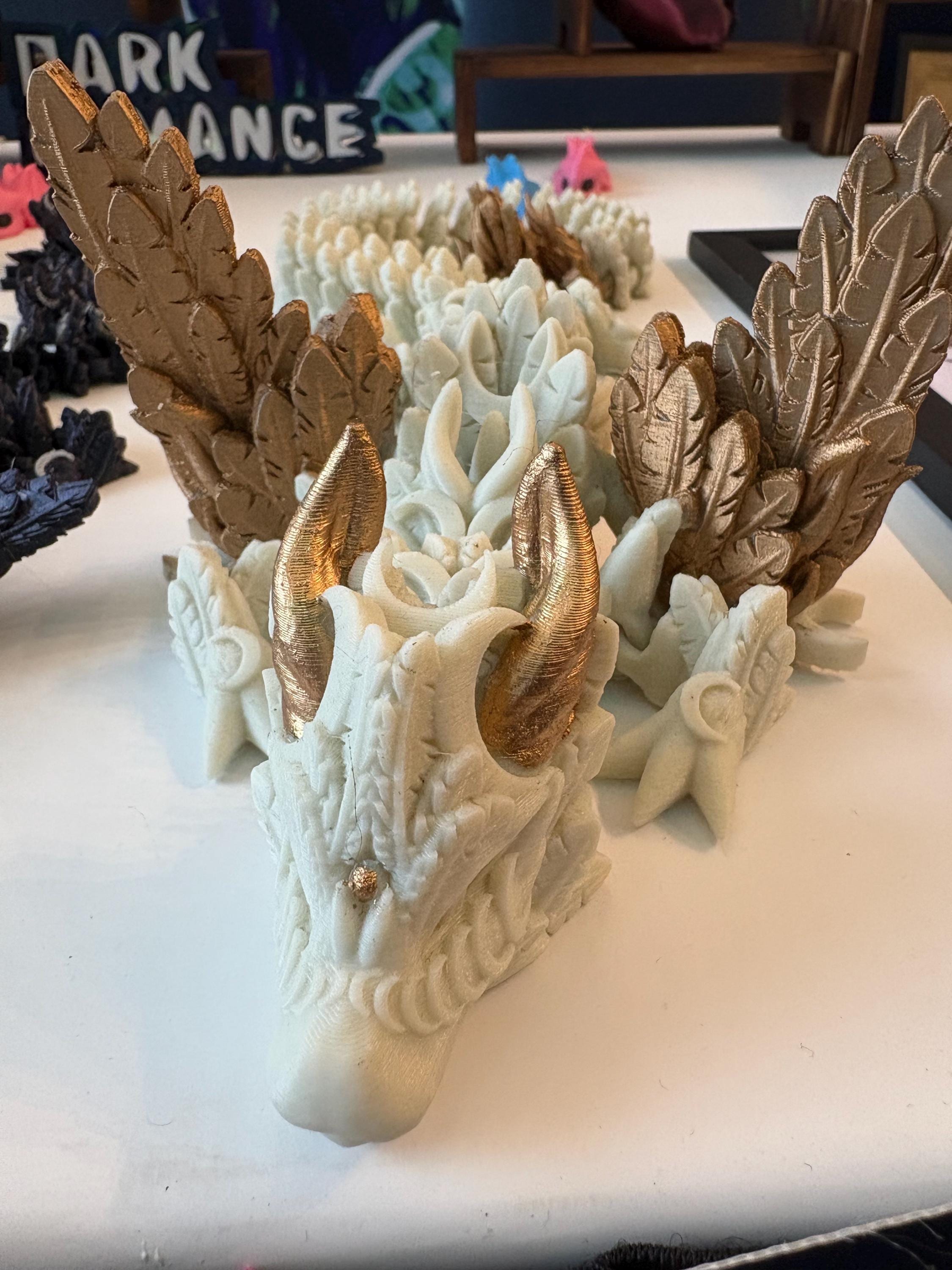 gold winged dragon large